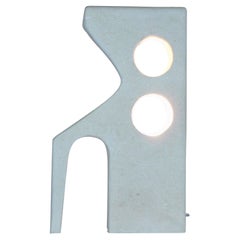 French limestone carved table lamp.