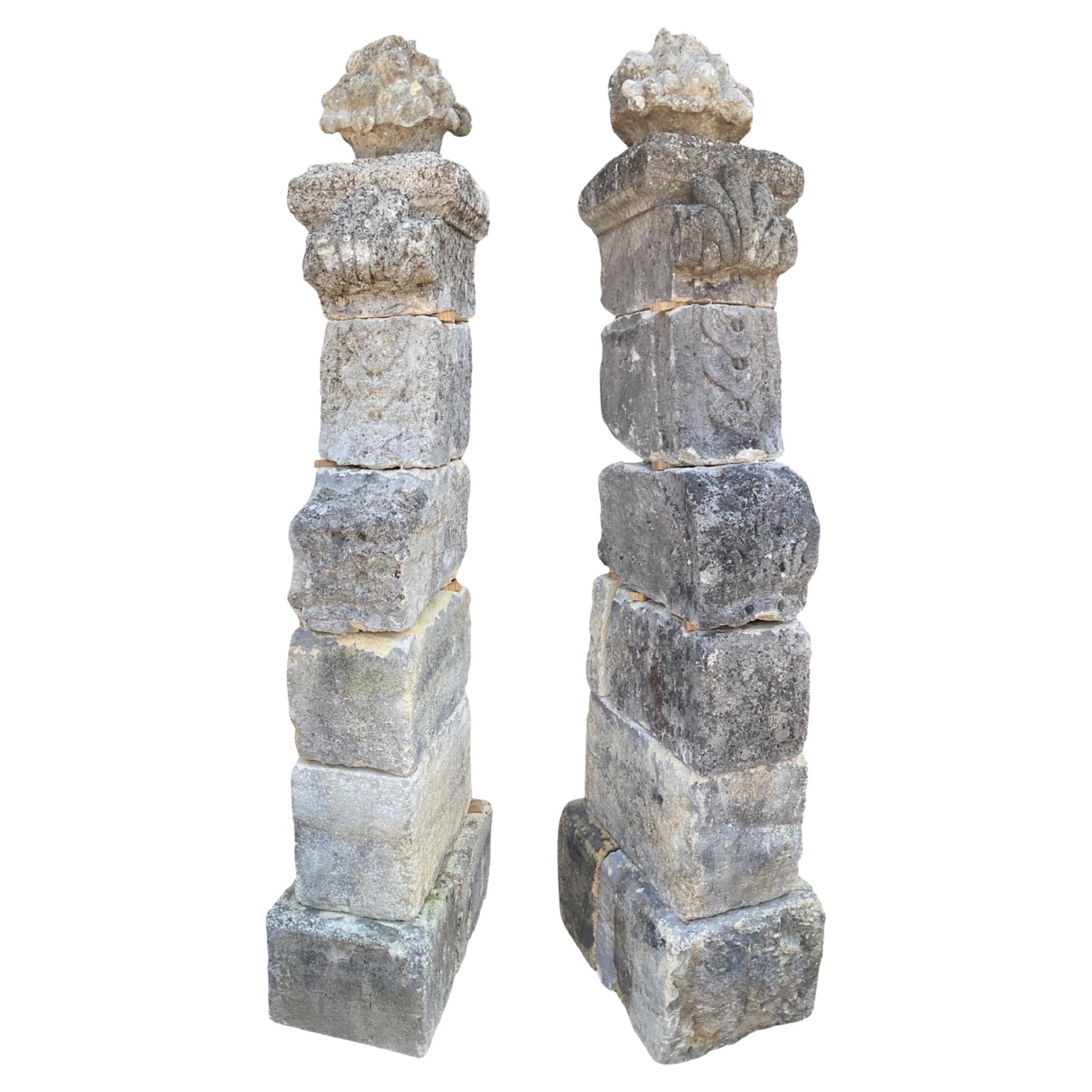 French Limestone Columns