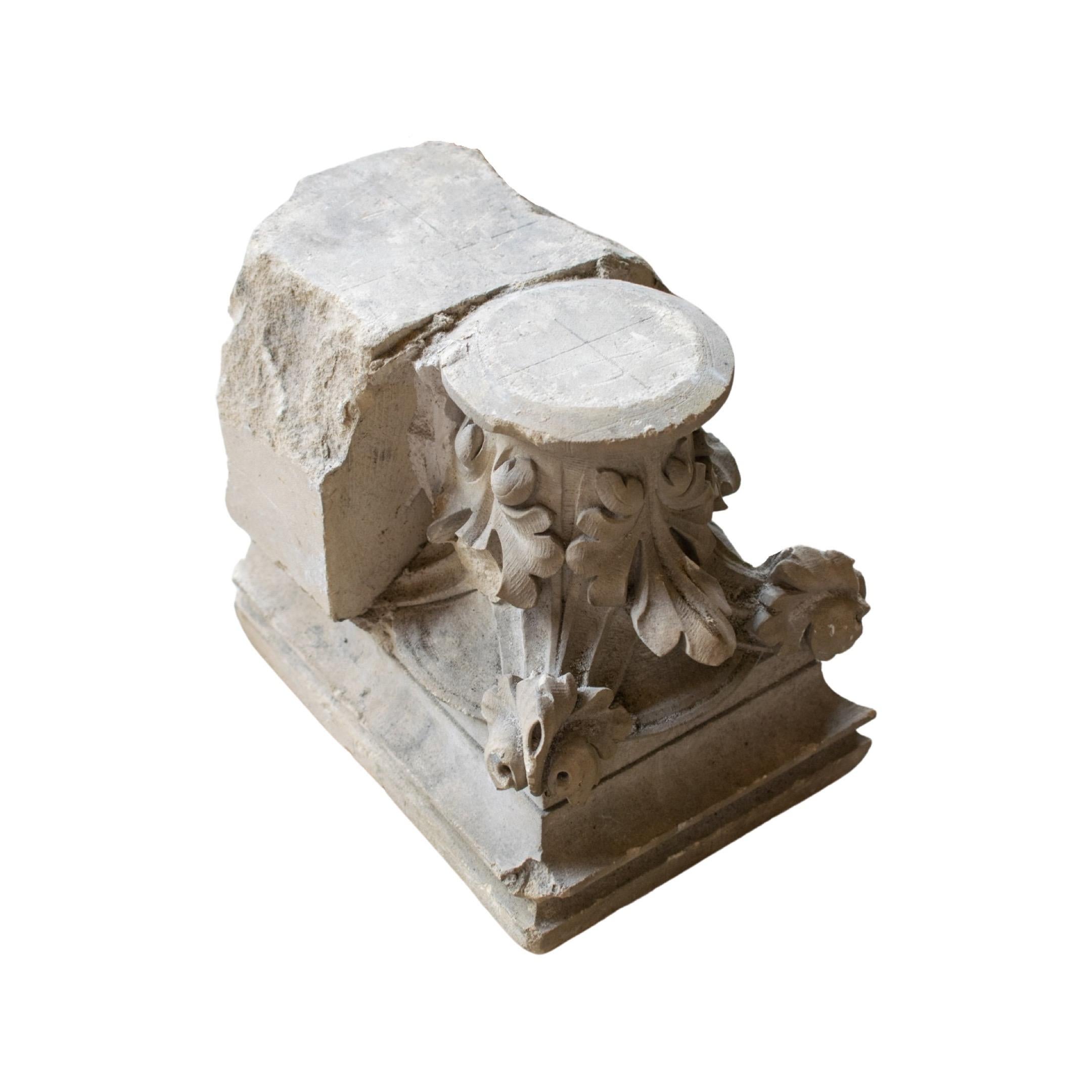 Hand-carved Baroque style finial. Made out of Limestone. Originates from France. Circa, 18th c. 

 

(This item comes in a variety of character options)