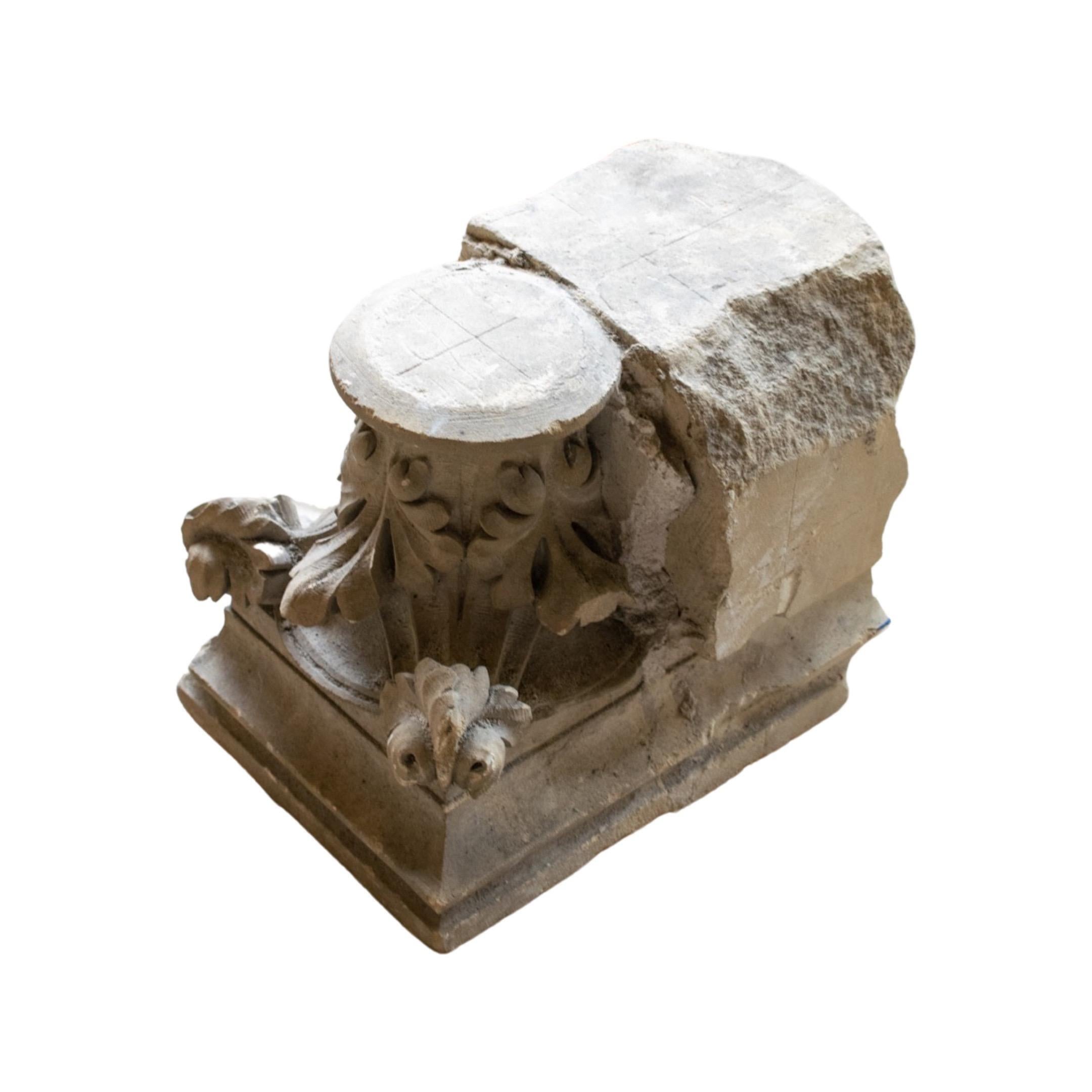 18th Century and Earlier French Limestone Finial For Sale