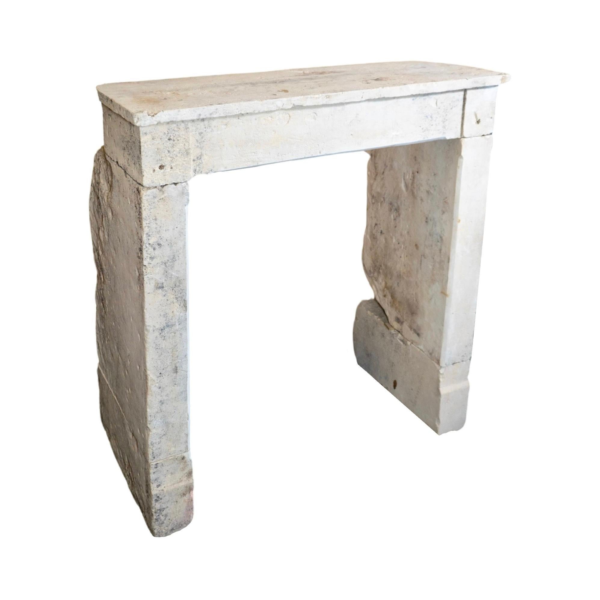 French Limestone Fireplace For Sale 3