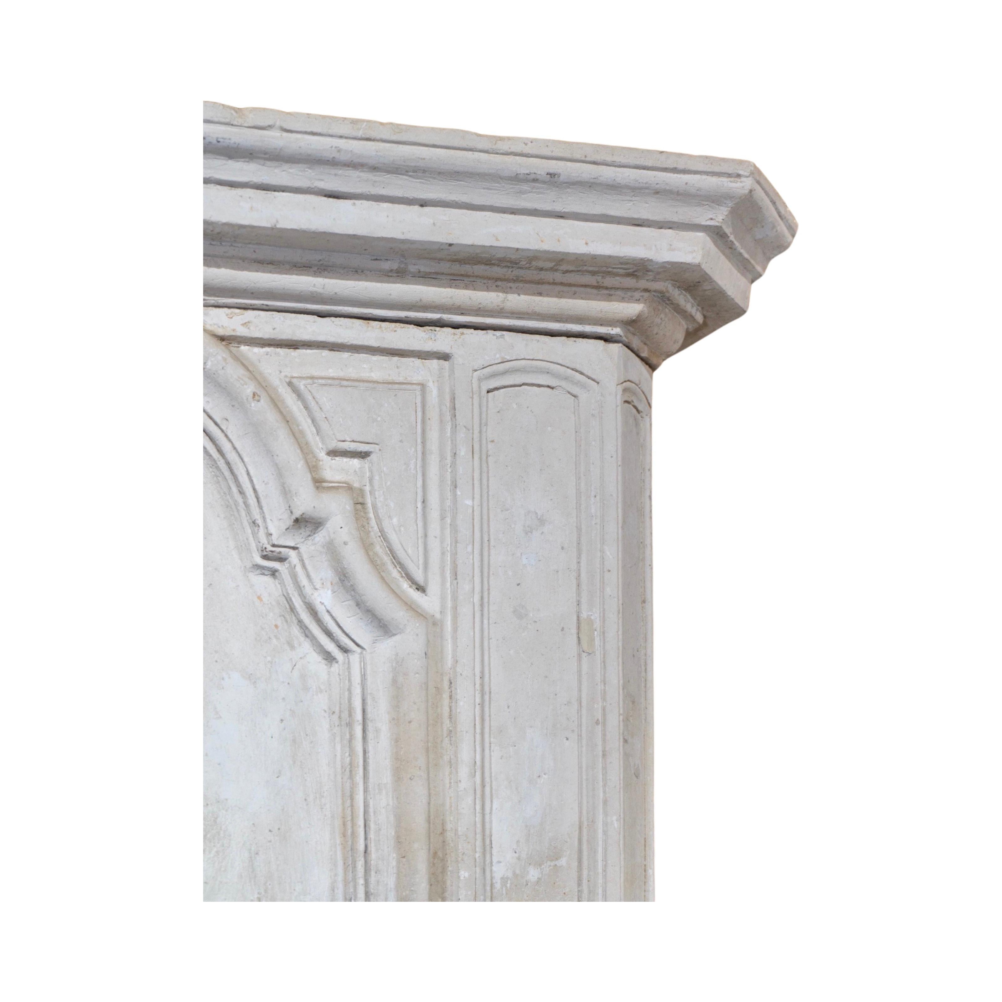 French Limestone Fireplace For Sale 3