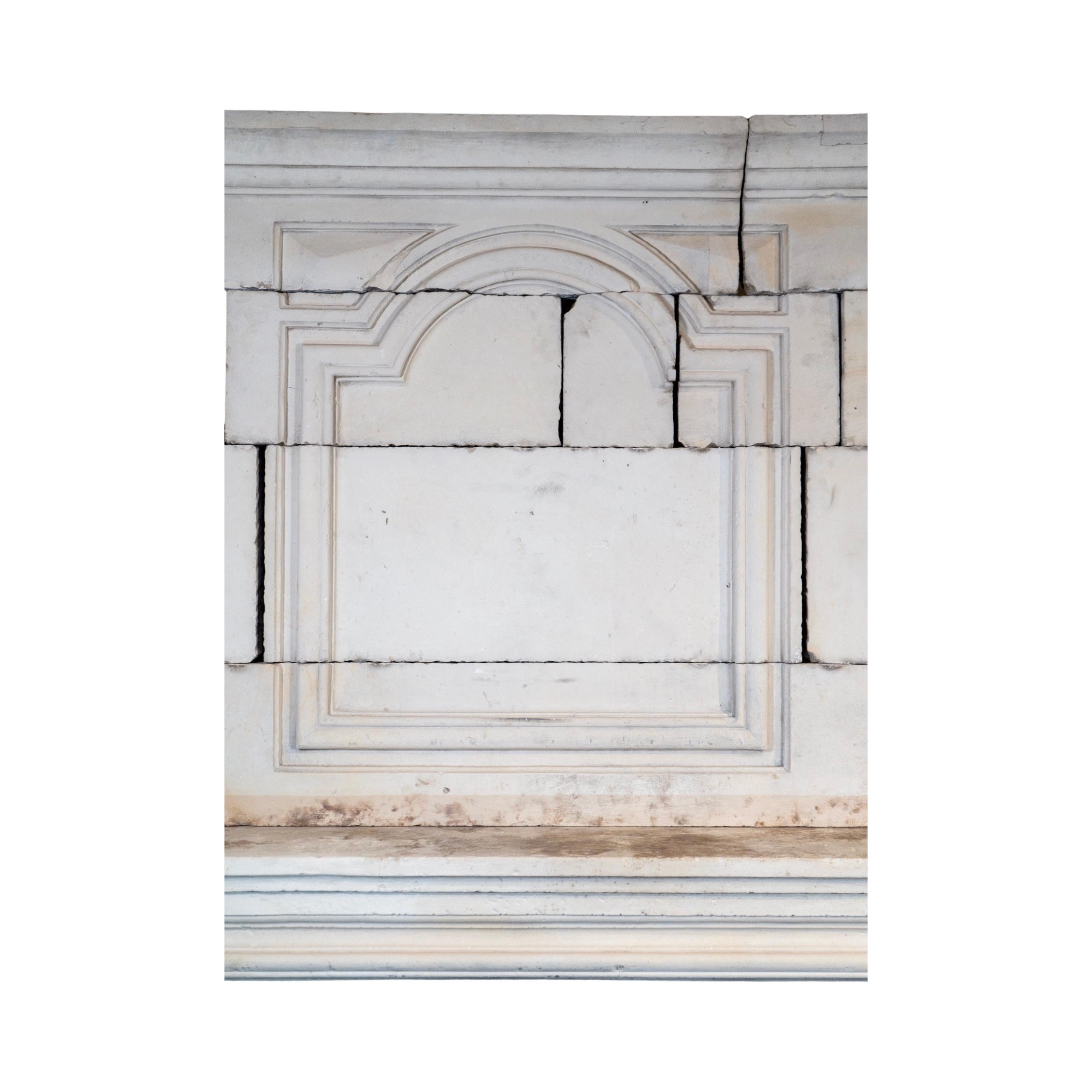 French Limestone Fireplace For Sale 4