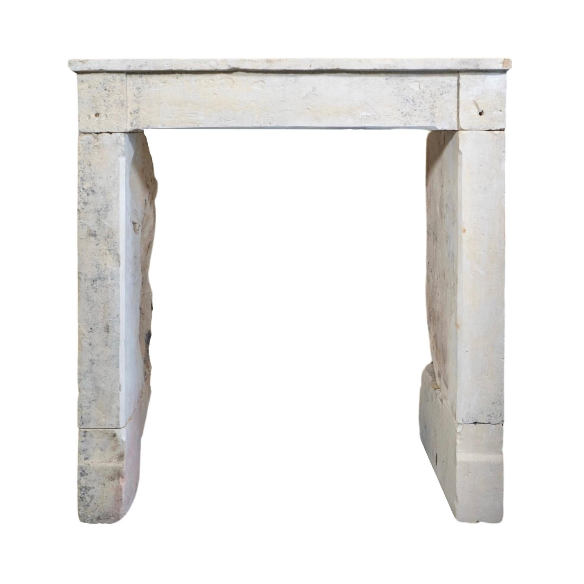French Limestone Fireplace For Sale