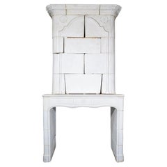 Used French Limestone Fireplace
