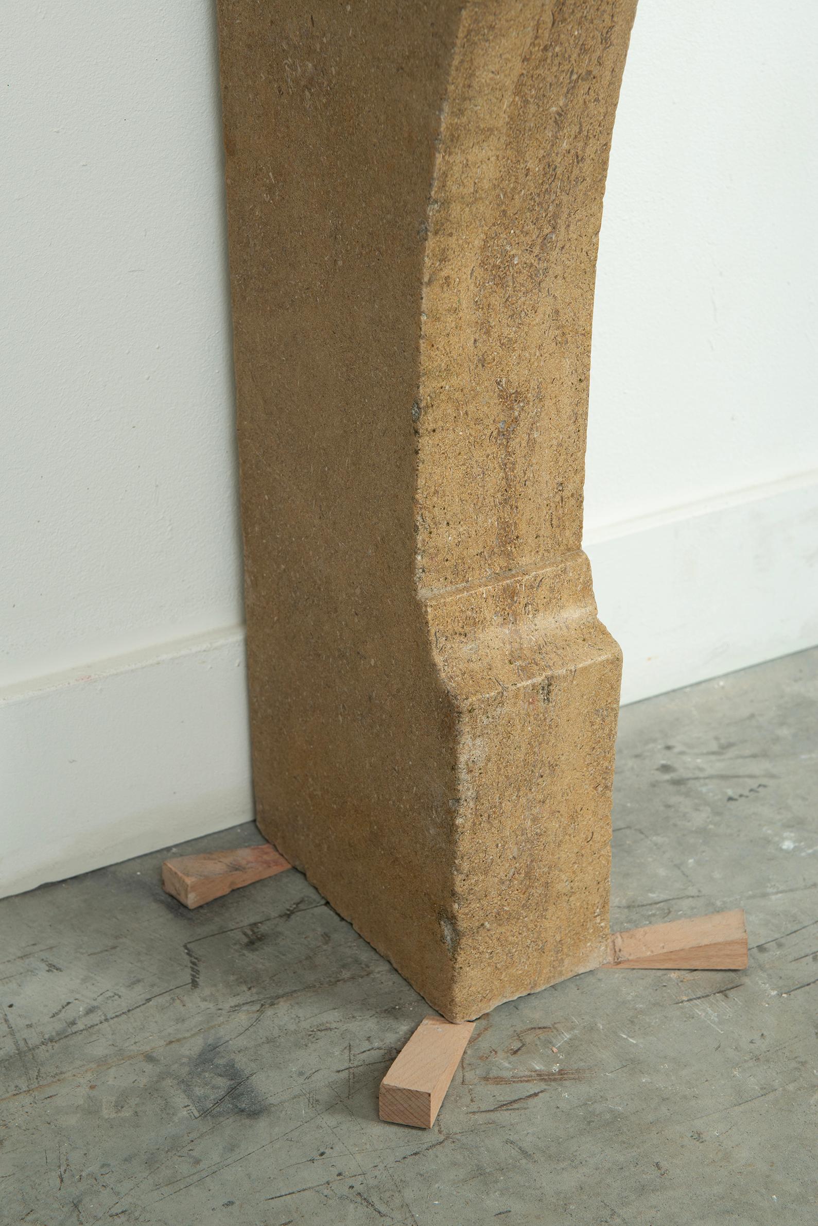 French Limestone Fireplace Mantel For Sale 6