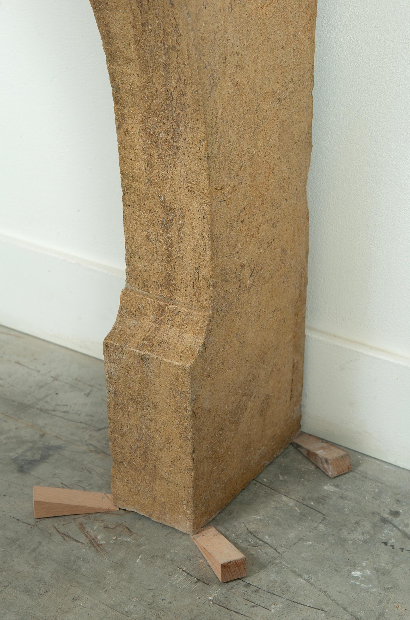 French Limestone Fireplace Mantel For Sale 7