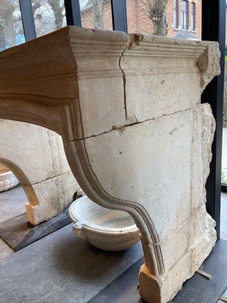 Other French LImestone Fireplace Mantel For Sale