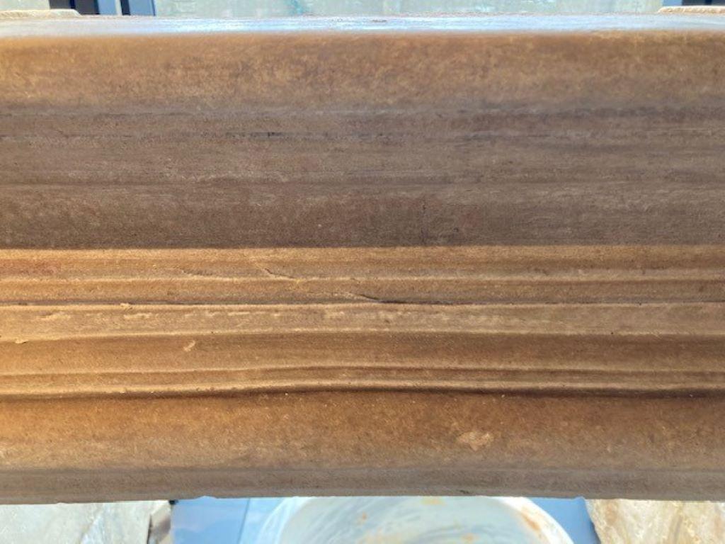 19th Century French LImestone Fireplace Mantel For Sale