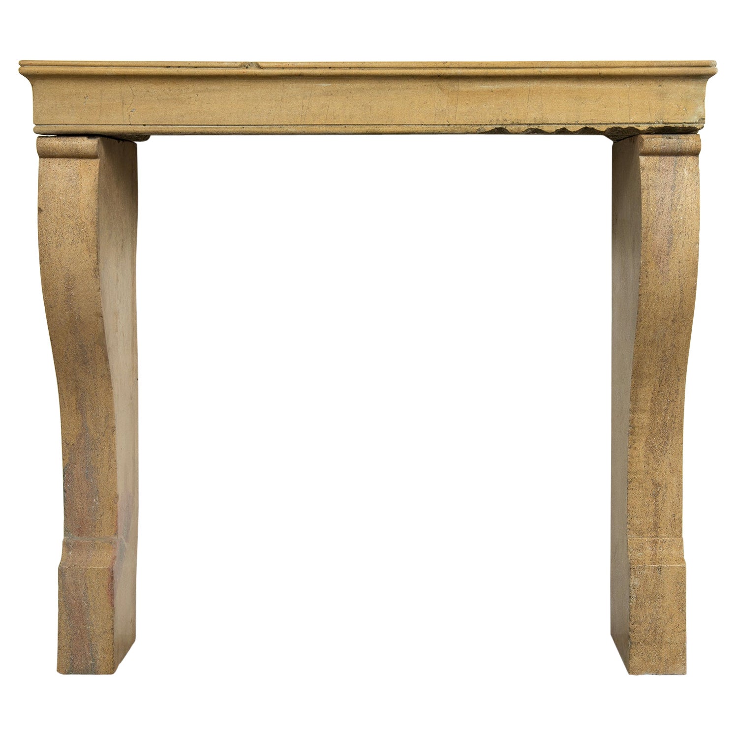 French Limestone Fireplace Mantel