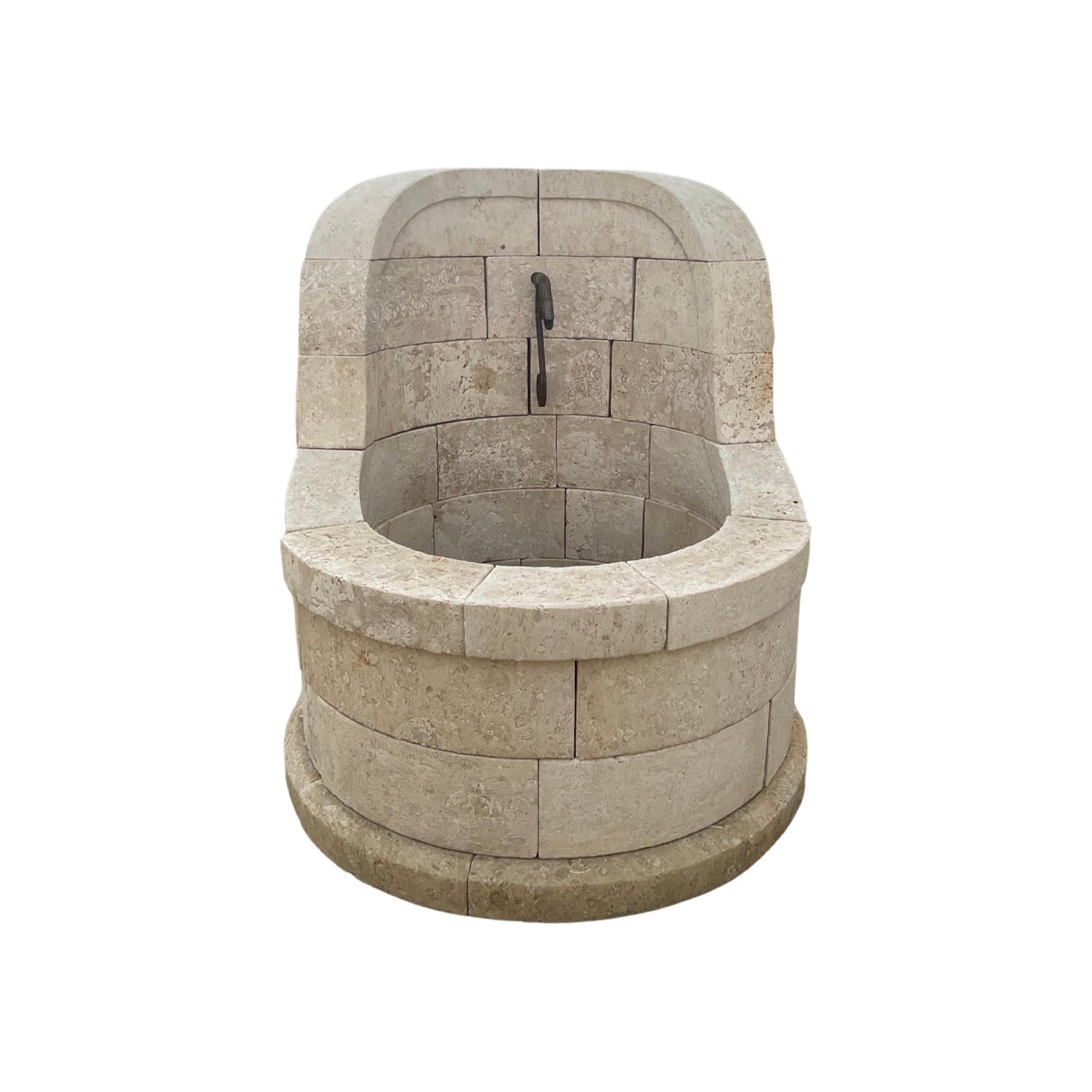 18th Century French Limestone Fountain For Sale