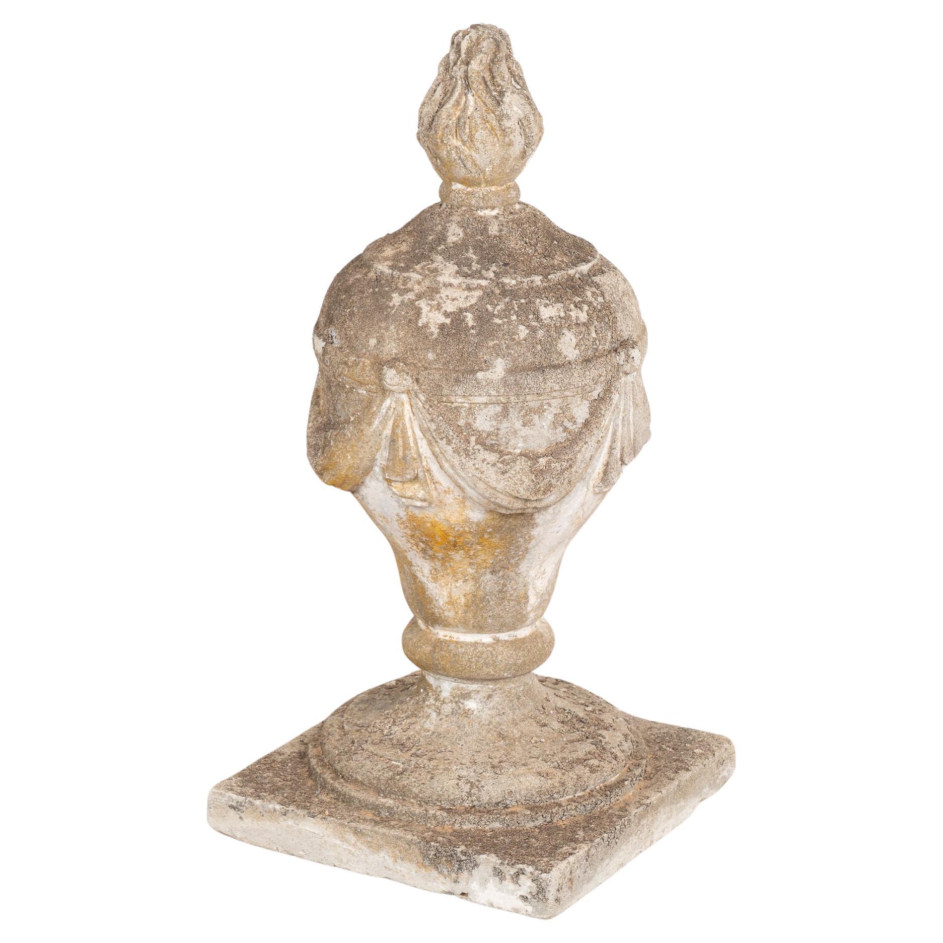 French Limestone Garden Sculpture Finial, circa 1900's