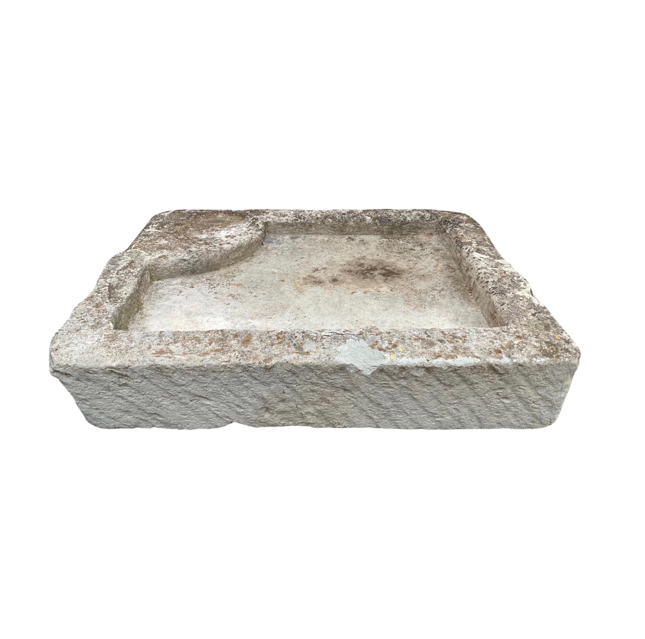 French Limestone Low-line Trough For Sale 2