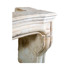 French Limestone Mantel