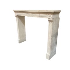 French Limestone Mantel