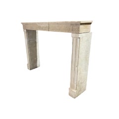 French Limestone Mantel