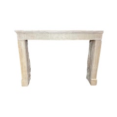 French Limestone Mantel