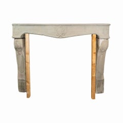 French Limestone Mantel