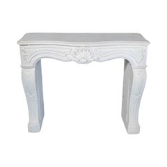 French Limestone Mantel
