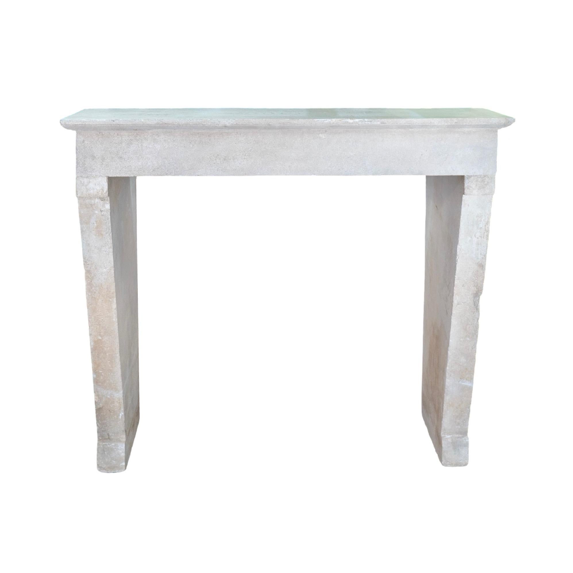 French Limestone Mantel For Sale 3