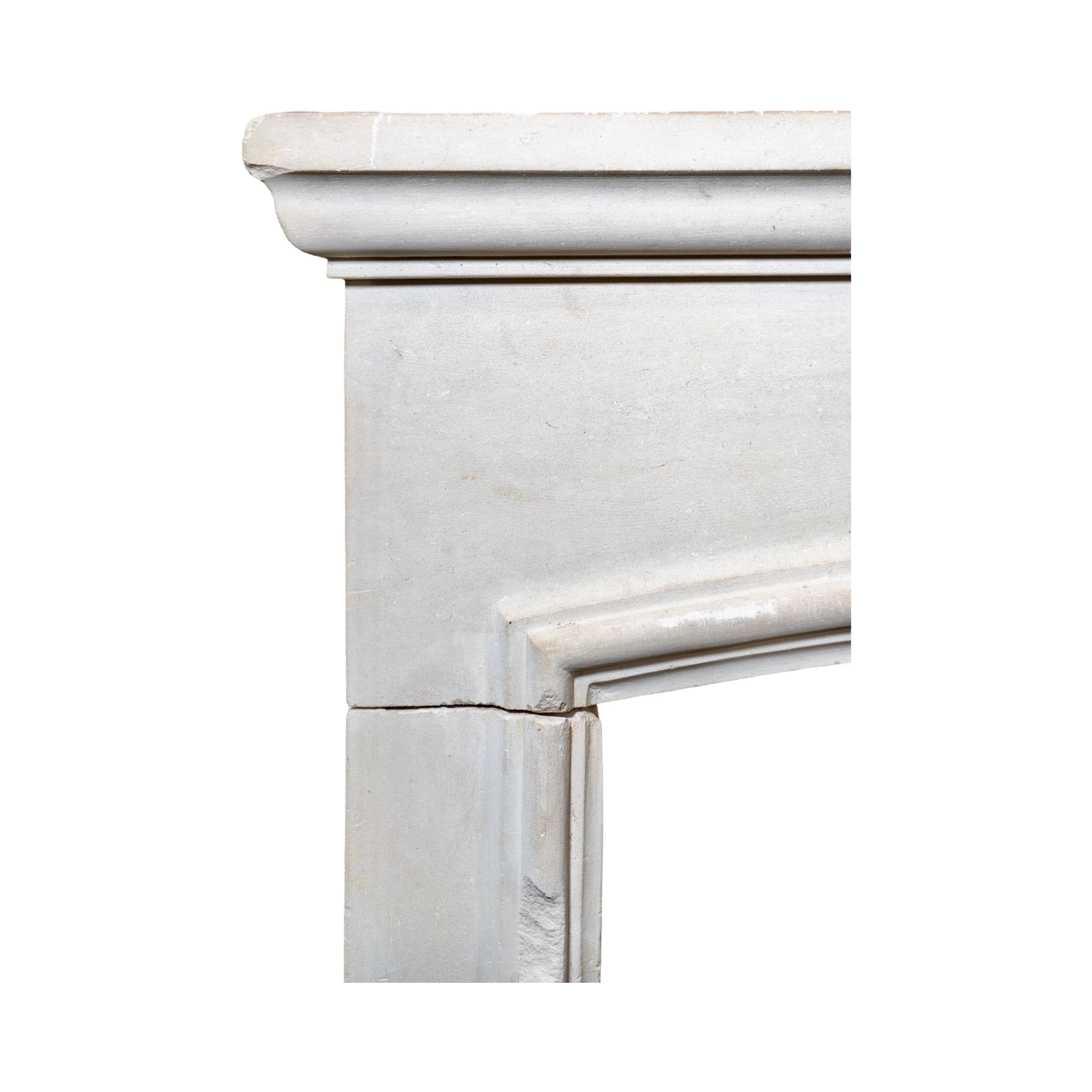 French Limestone Mantel For Sale 3