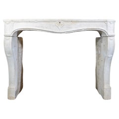 French Limestone Mantel