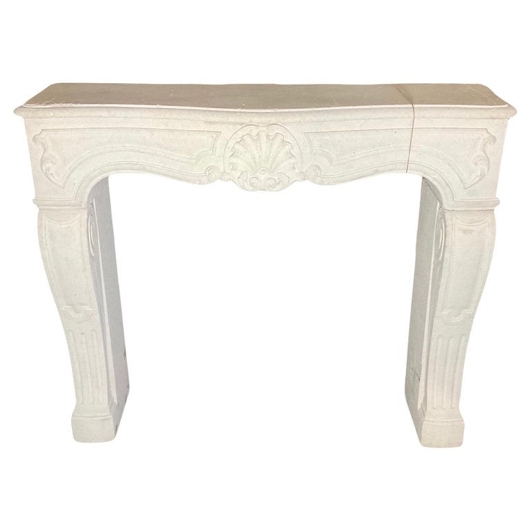 French Limestone Mantel For Sale at 1stDibs