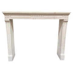 French Limestone Mantel