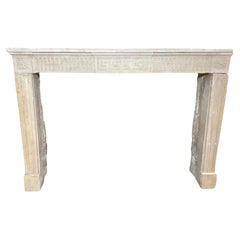 French Limestone Mantel