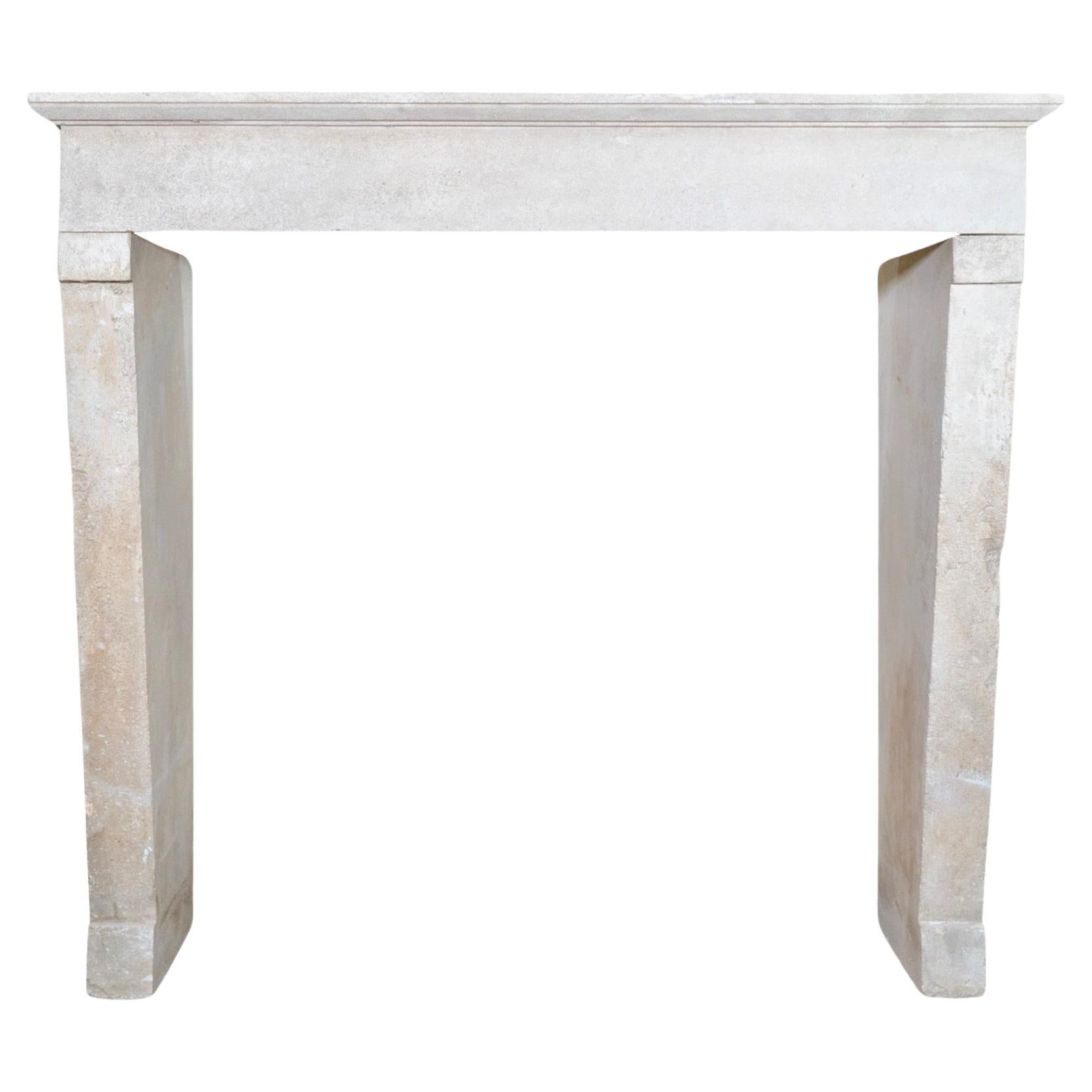 French Limestone Mantel