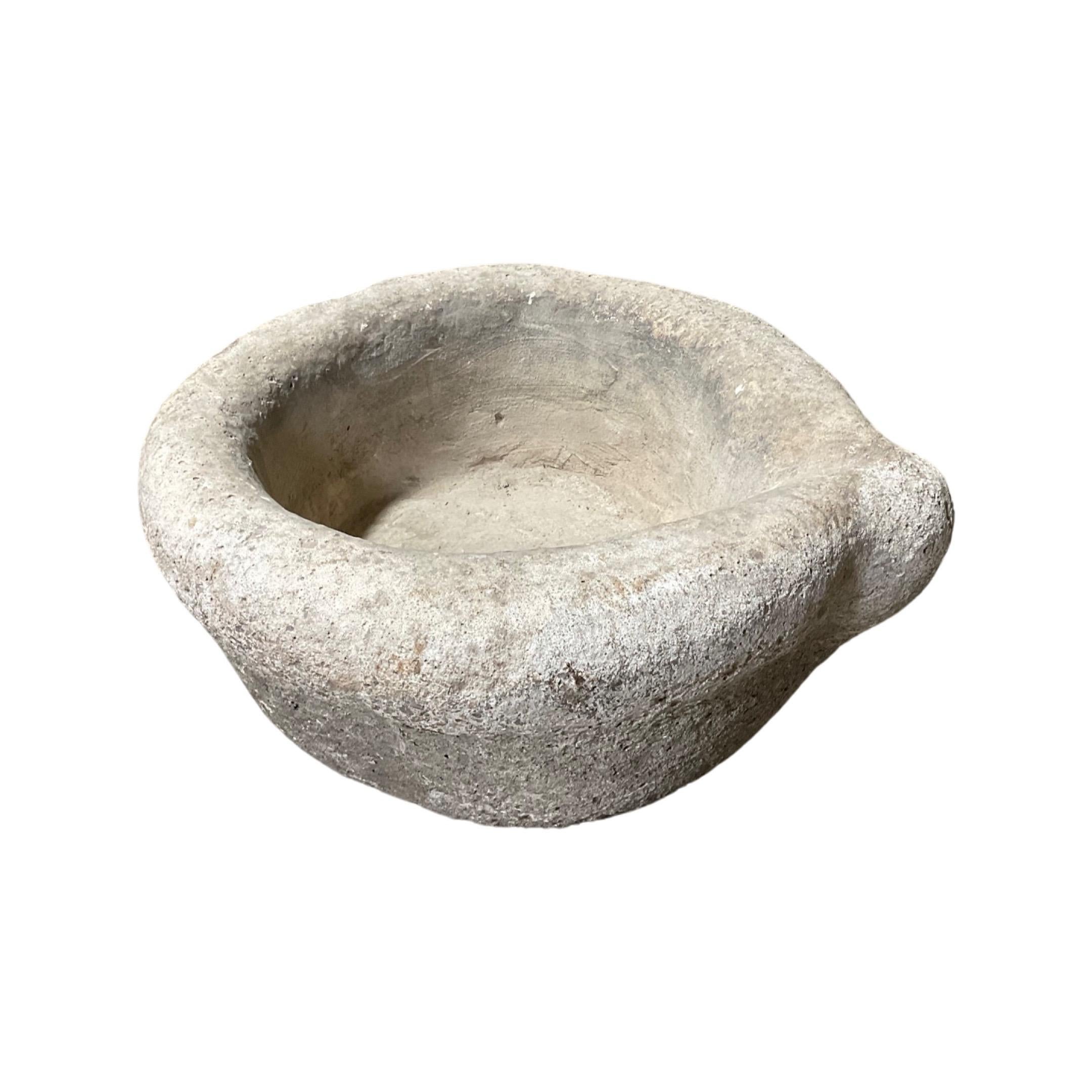 18th Century and Earlier French Limestone Mortar Bowl