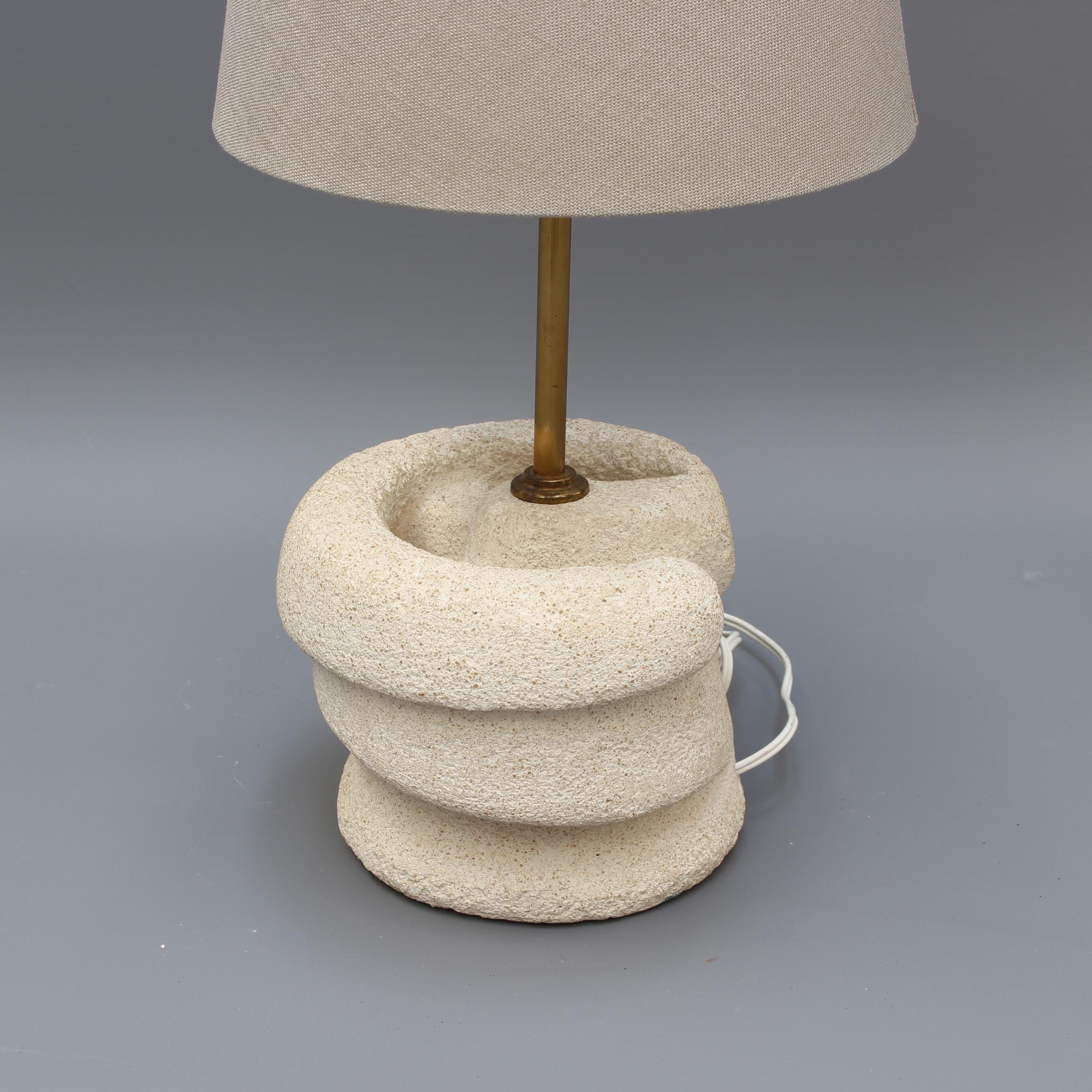 French Limestone 'Pierre du Gard' Table Lamp, circa 1970s 6