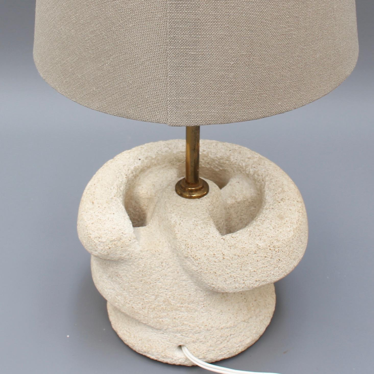 French Limestone 'Pierre du Gard' Table Lamp, circa 1970s 3