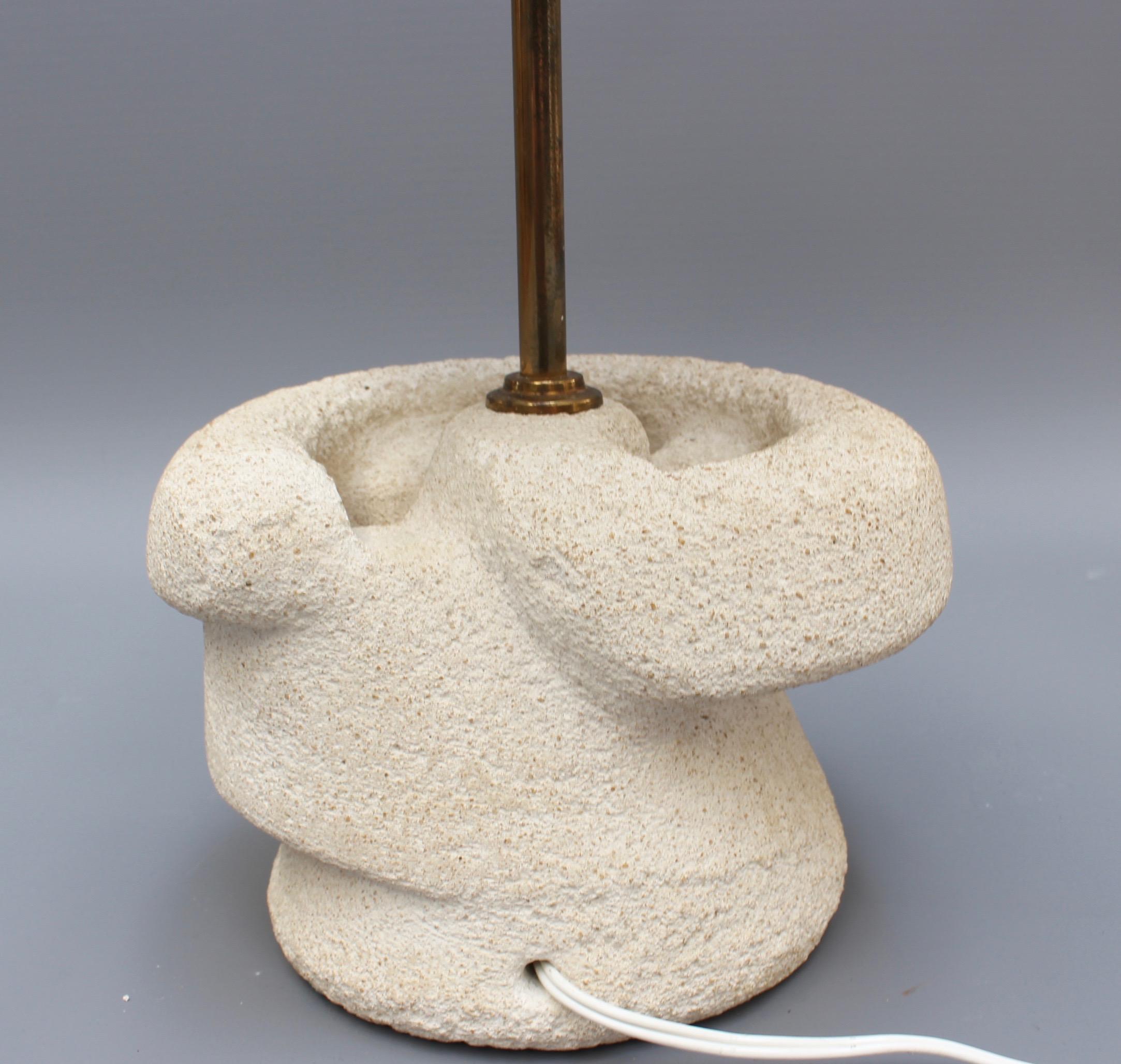 French Limestone 'Pierre du Gard' Table Lamp, circa 1970s 4