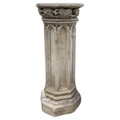French Limestone Pillar