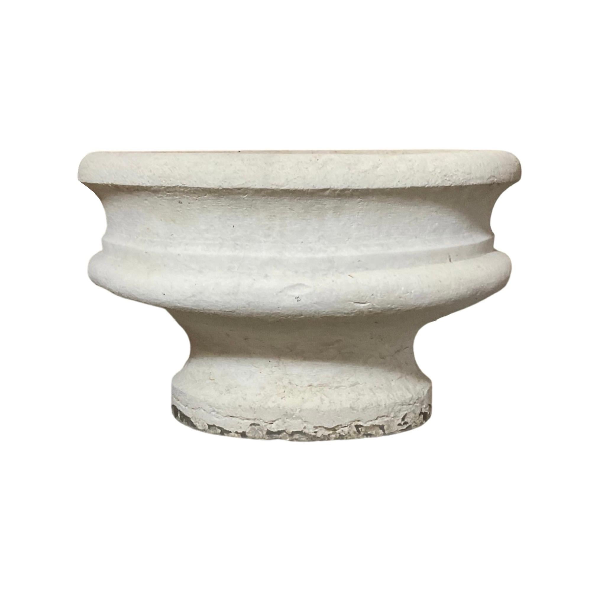 This French Limestone Planter is a timeless classic. Manufactured in 1880 and imported from France, this planter is made of durable limestone in an oval shape style. An ideal addition to your garden or outdoor space, it provides a reliable structure