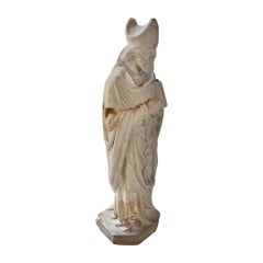 French Limestone Saint Sculpture