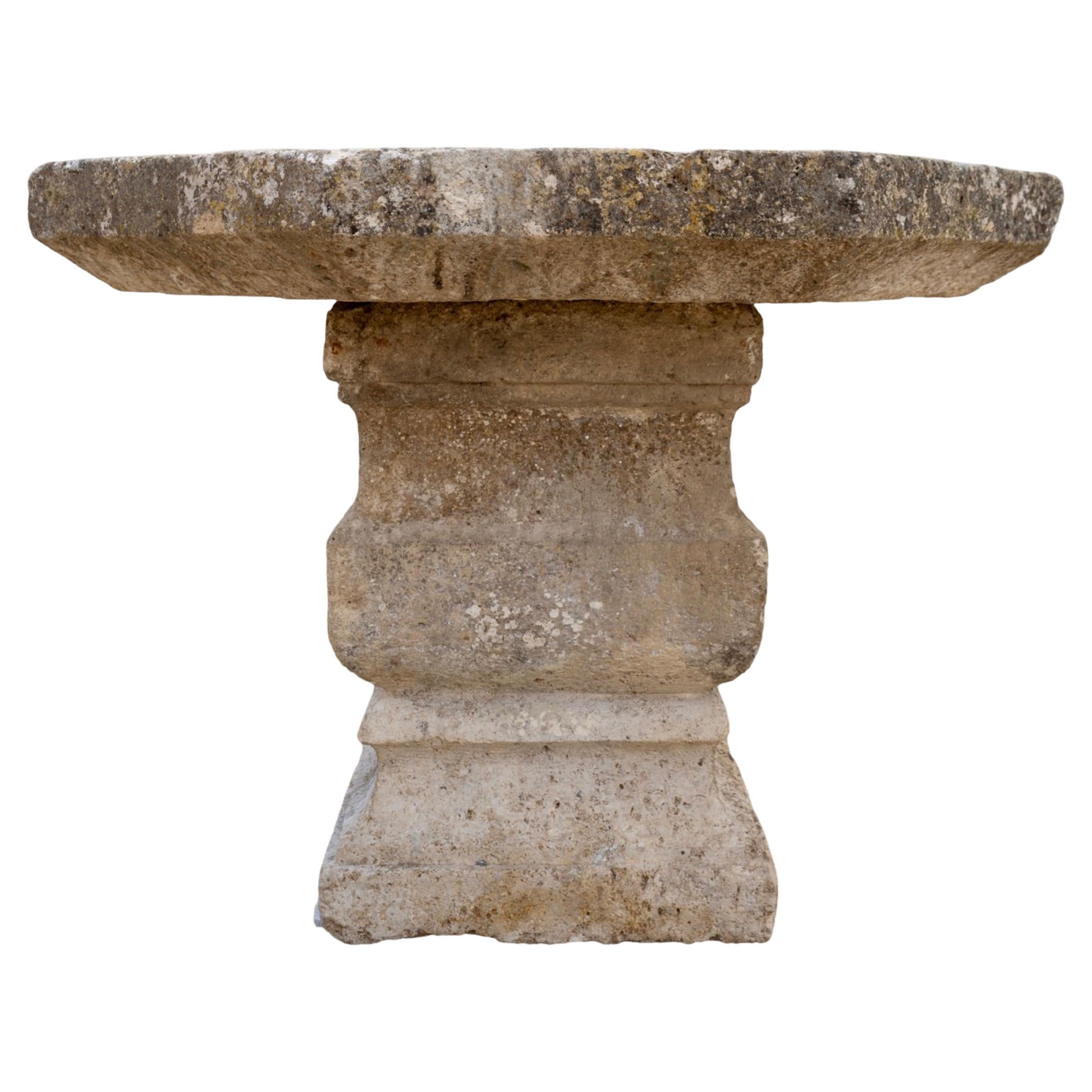Antique French Limestone Table