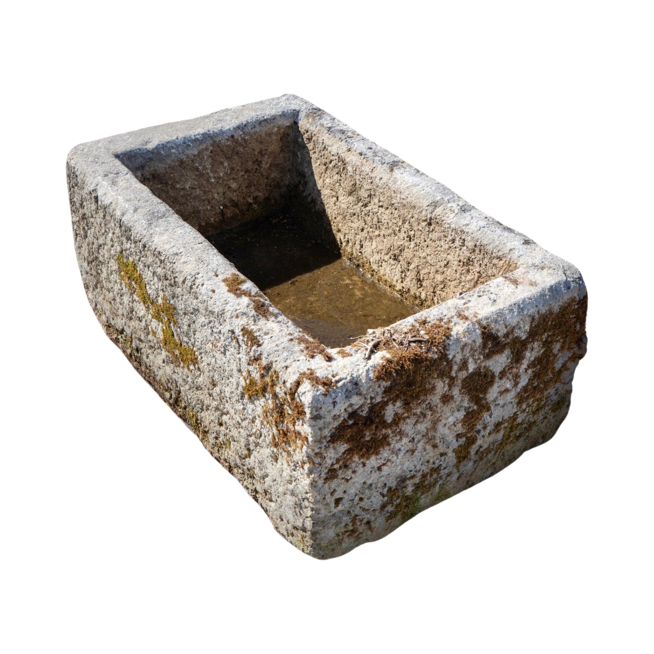Mid-19th Century French Limestone Trough