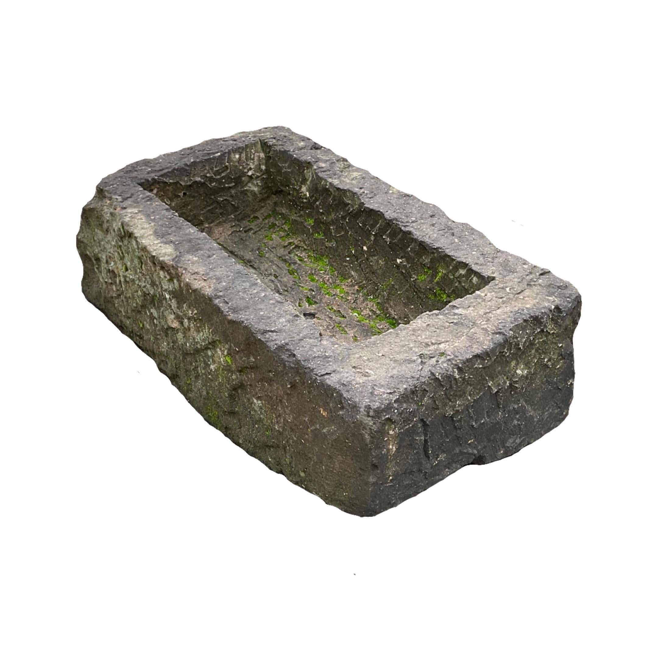 18th Century and Earlier French Limestone Trough For Sale