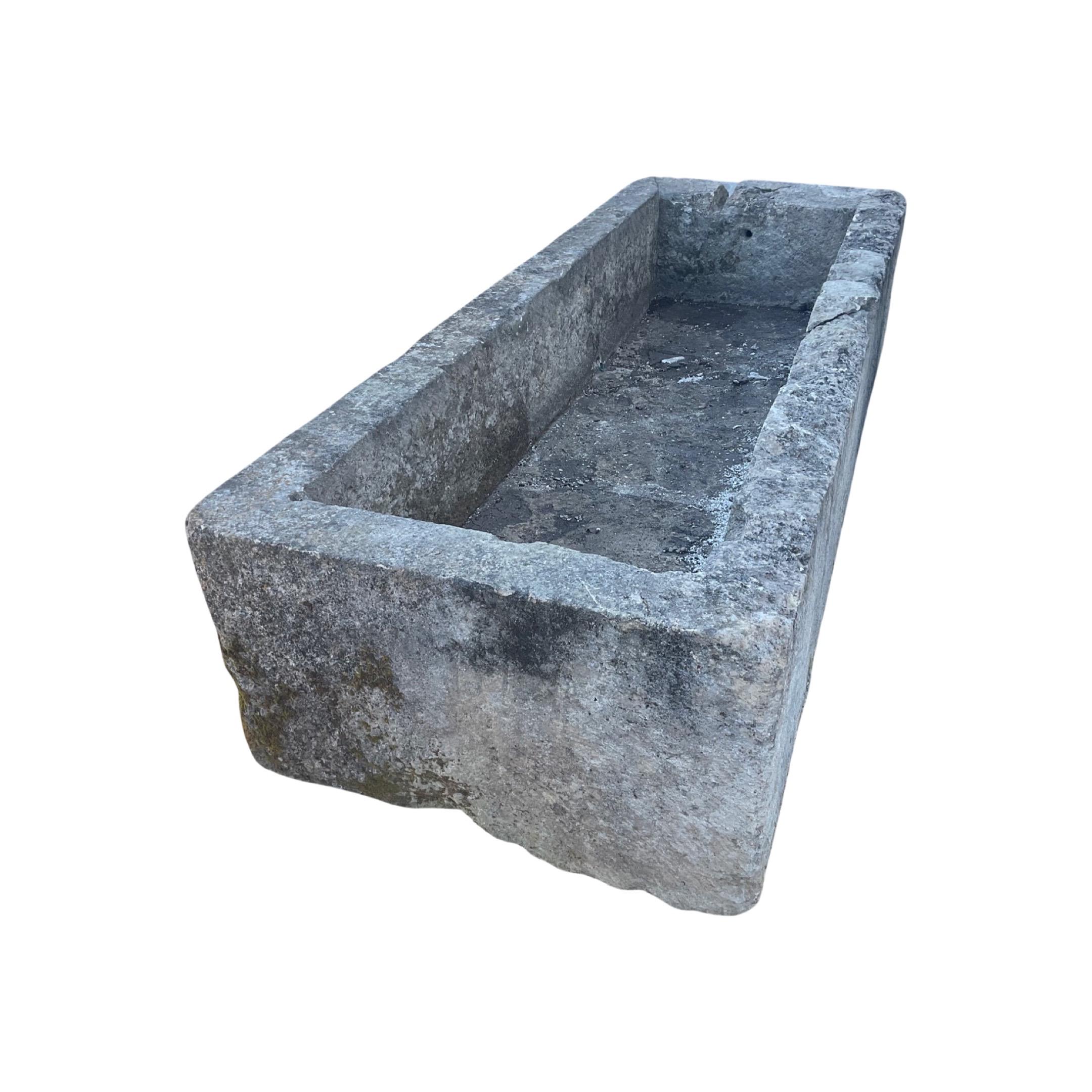 French Limestone Trough For Sale 1