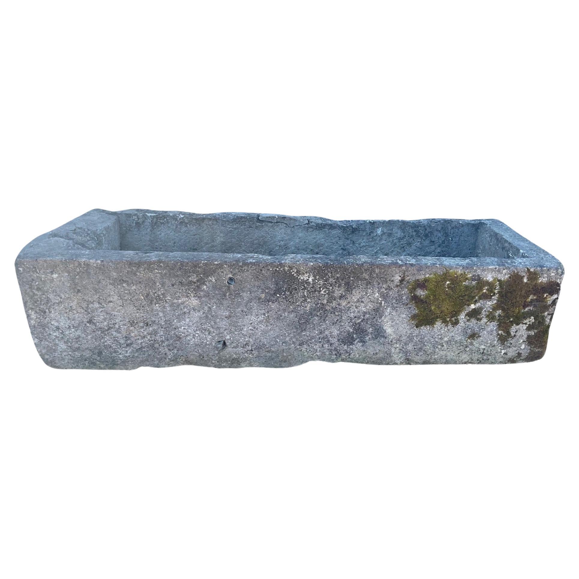 French Limestone Trough For Sale