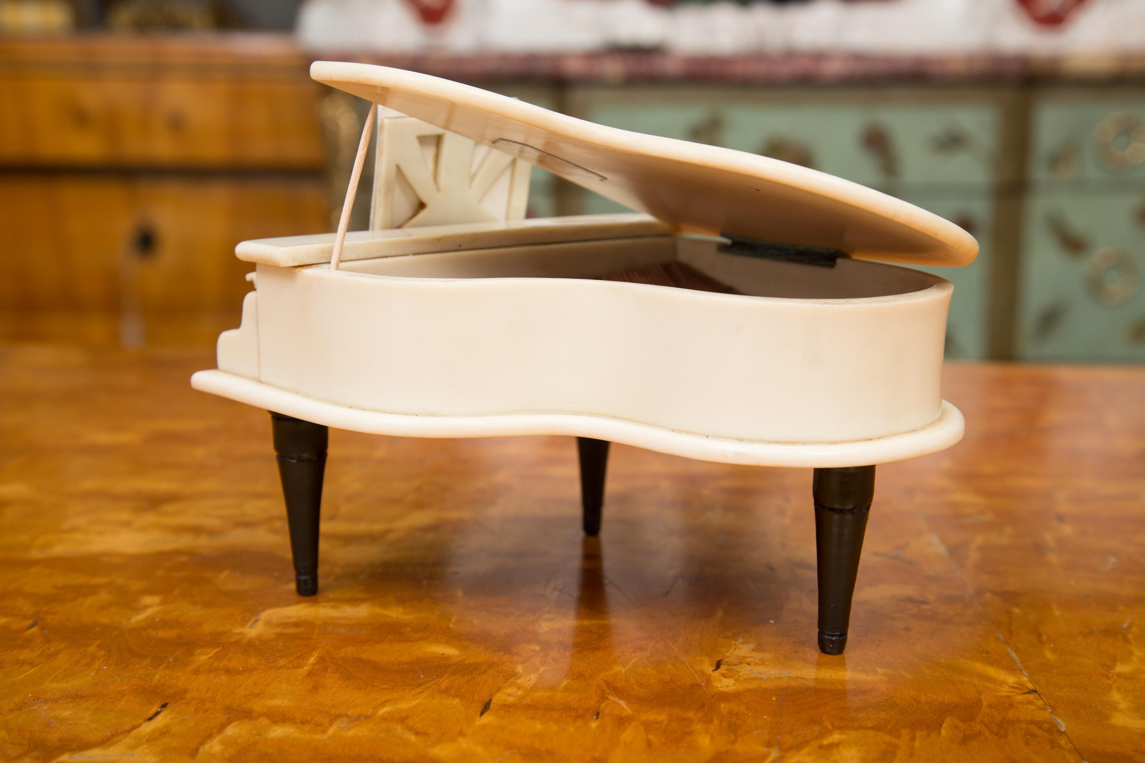 Hand-Crafted French Limited Edition Bakelite Minature Piano For Sale