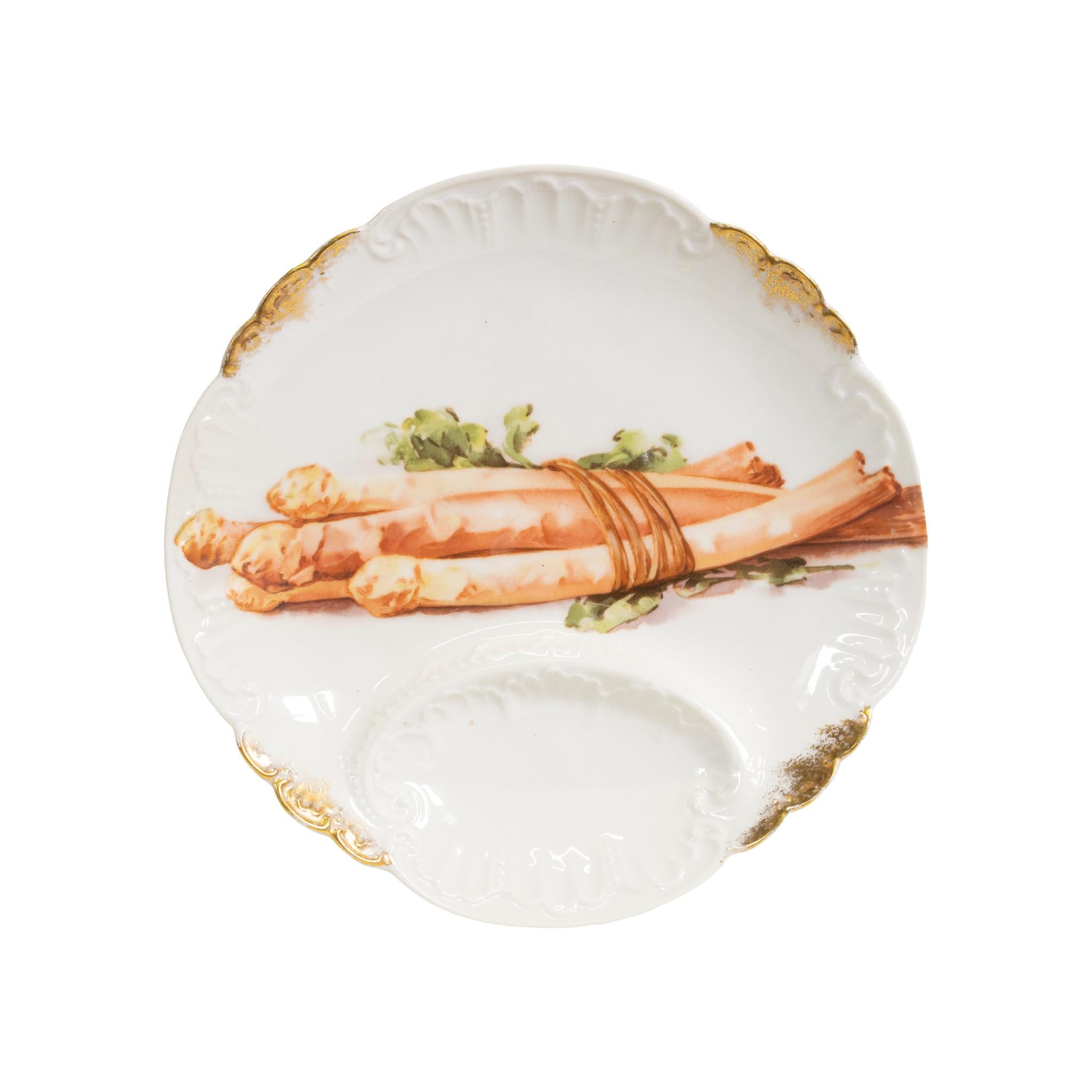 Women's or Men's French Limoges Asparagus Service for Eight For Sale