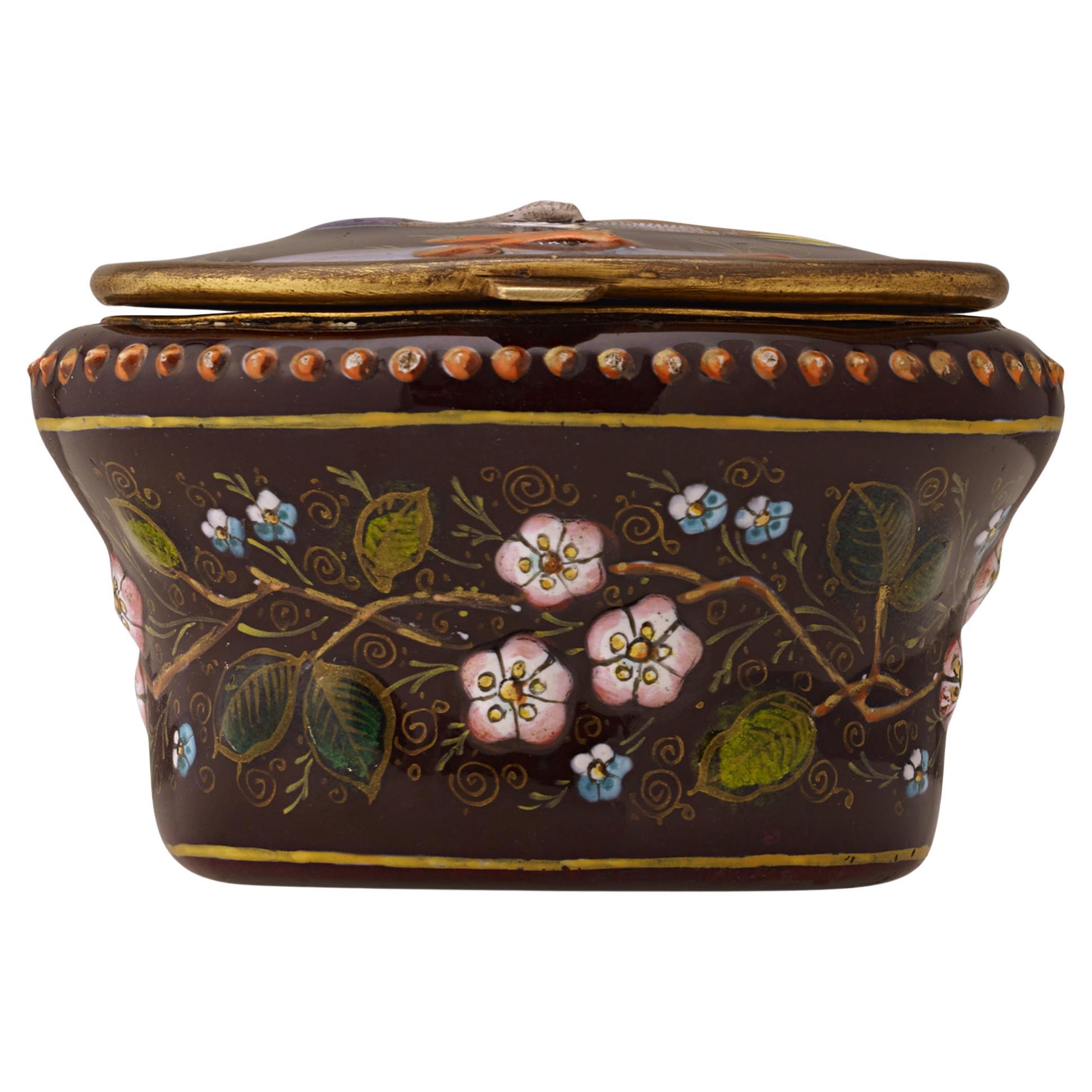 French Limoges Enamel Box