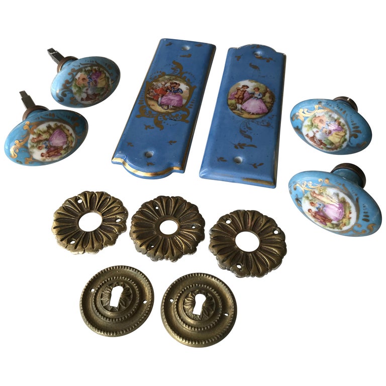 French Limoges Porcelain Door Knobs at 1stDibs