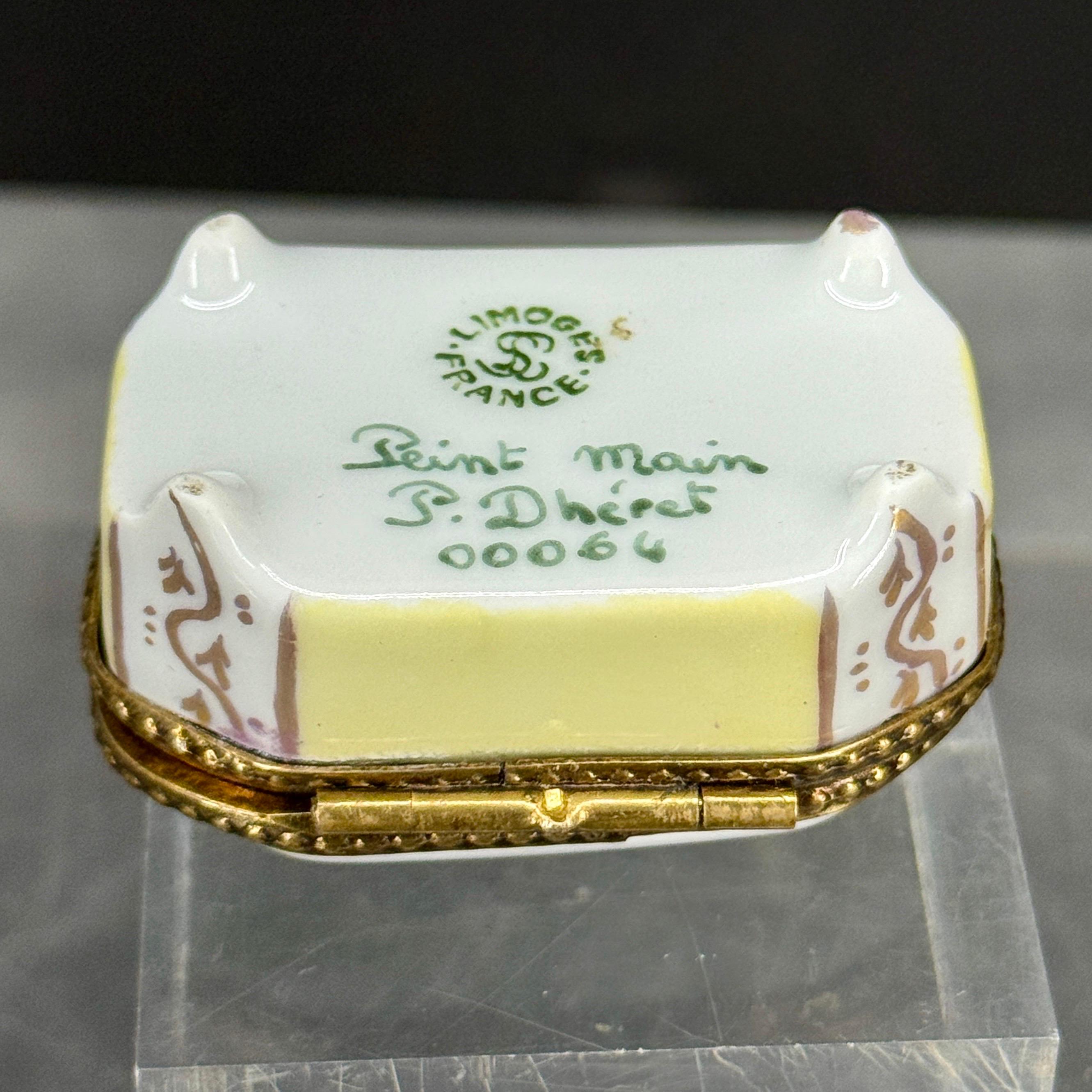 Caja de baratijas velero náutico de porcelana francesa de Limoges en Bueno estado para la venta en Haddonfield, NJ