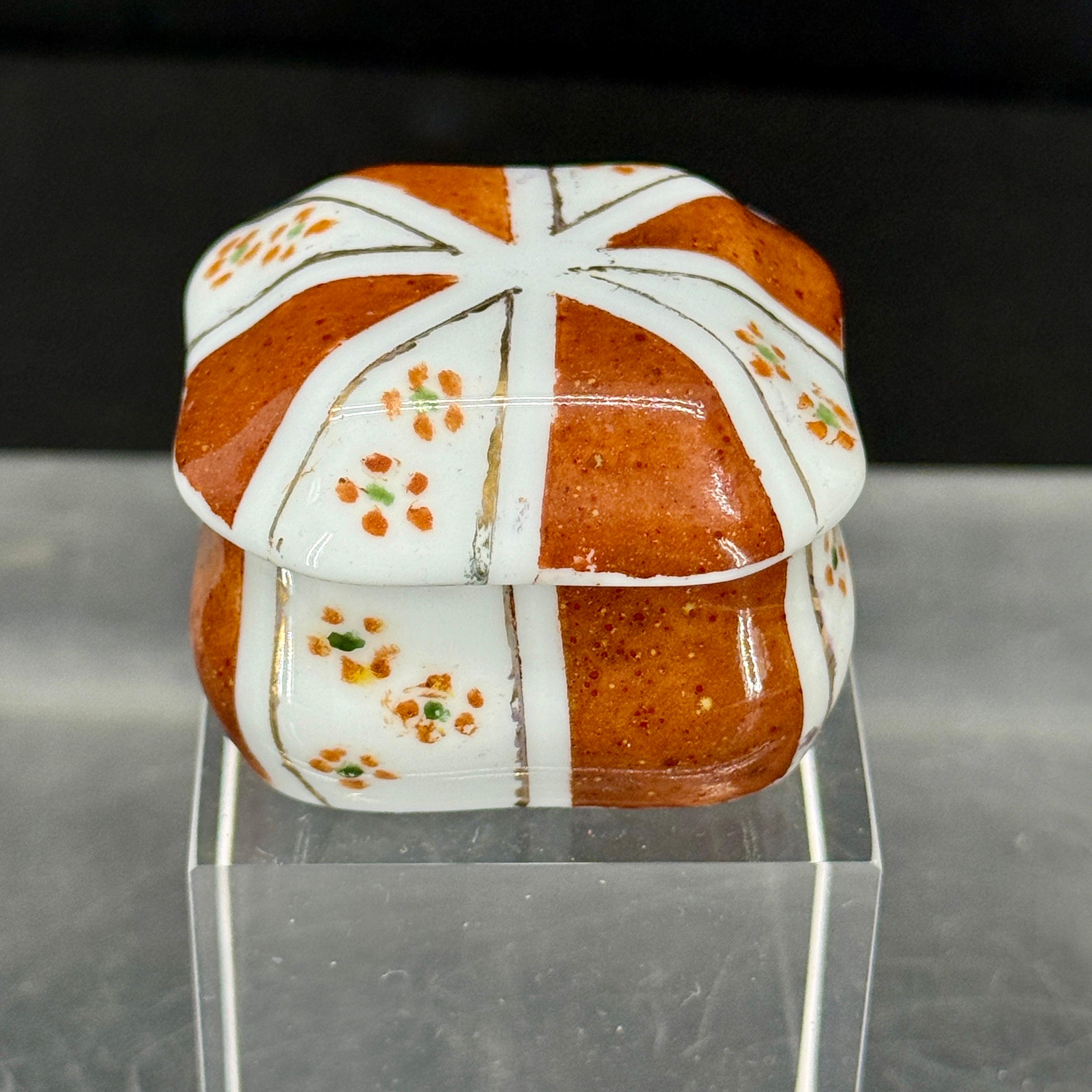 French Provincial French Limoges Small Hand Painted Floral Trinket Box For Sale