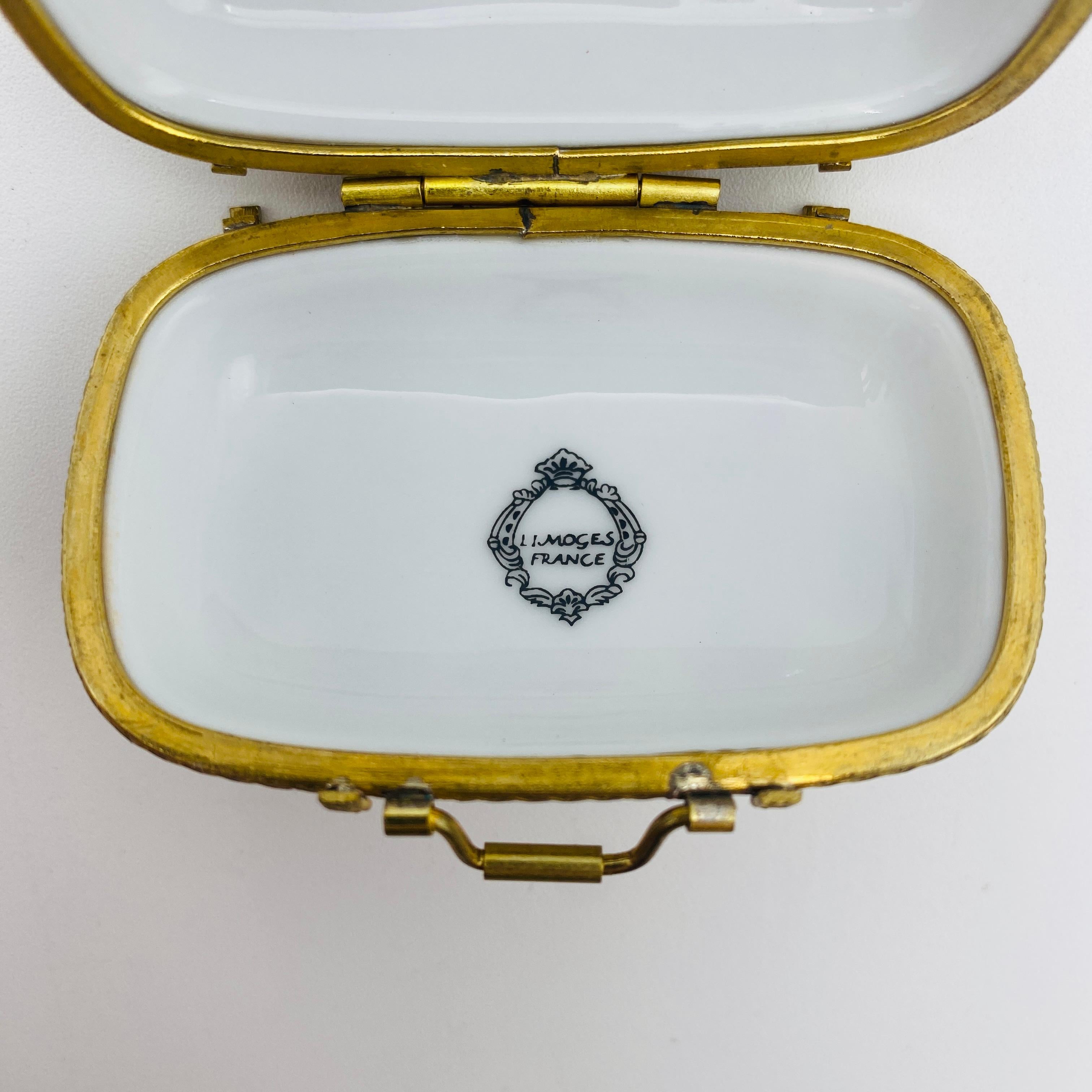 Français Boîte de voyage Trinket de Limoges Paris Londres New York