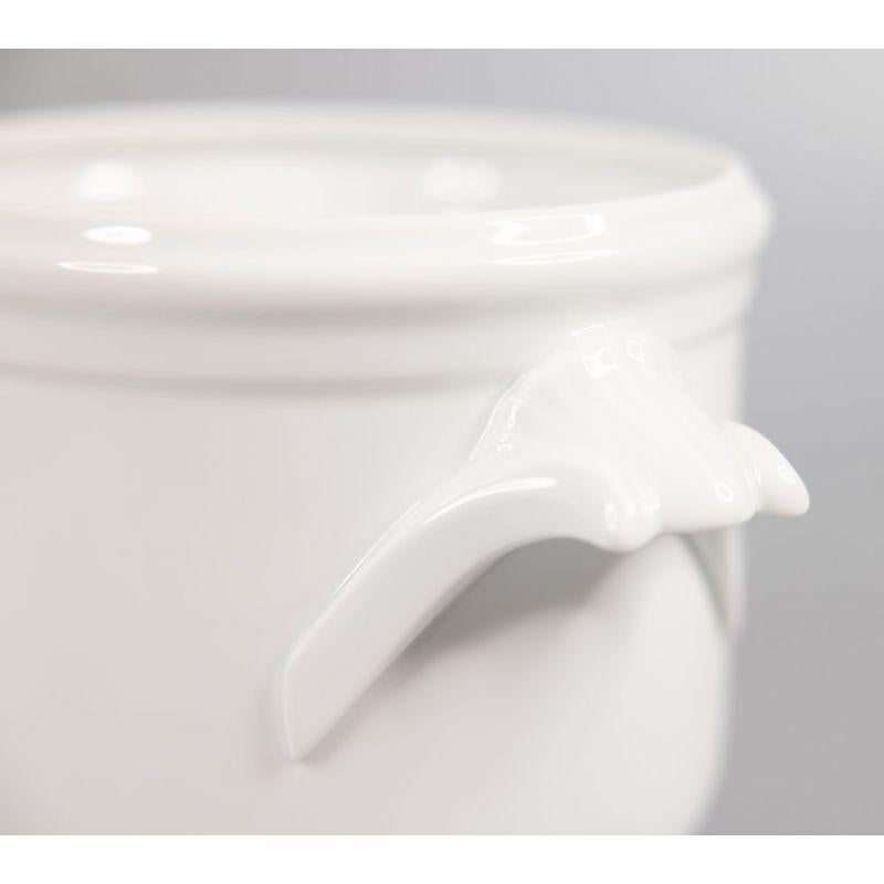 French Limoges White Ironstone Cachepot 1